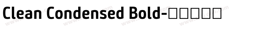 Clean Condensed Bold字体转换